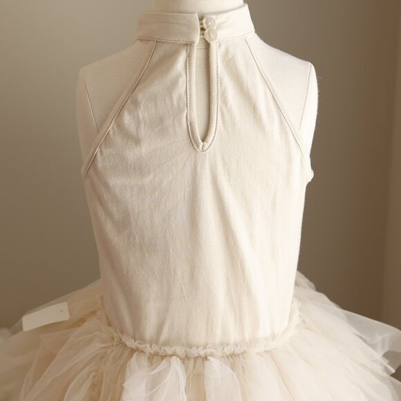 Tutu Du Monde Golden Peak Tulle Halter Dress Fits Size 3/4 Rare Find Like New - Picture 5 of 6